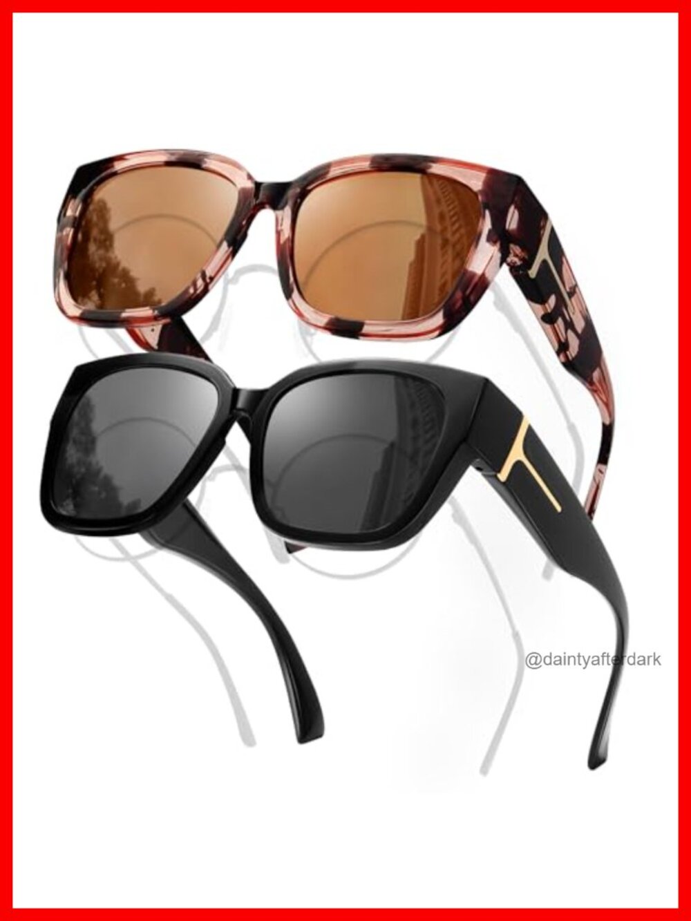 Oversized Fit Over Glasses Polarized Sunglasses TR90 UV400